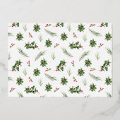 メリー&結婚したモダンホリー・ベリ結婚ーの写真 箔シーズンカード (裏面)