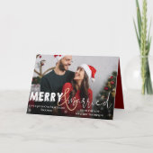 メリー&結婚した初めてのクリスマスフォトホリデーカード シーズンカード (正面)