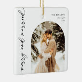メリー&結婚した結婚の写真 セラミックオーナメント (右)