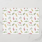 メリー&結婚した金ゴールドの結婚写真 箔シーズンカード (裏面)