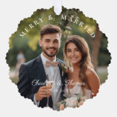 メリー&結婚した!エレガント,シュンペル,写真 オーナメントカード (正面)