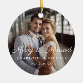 メリー&結婚した!エレガント，シュンペル，写真 セラミックオーナメント