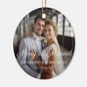 メリー&結婚した!エレガント，シュンペル，写真 セラミックオーナメント (左)
