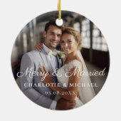 メリー&結婚した!エレガント，シュンペル，写真 セラミックオーナメント (裏面)