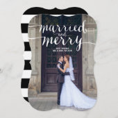 メリー & 結婚した |ホリデーカード シーズンカード (正面/裏面)