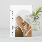 メリー&結婚したHoliday Christmas Card, Arch Photo 招待状 (スタンド正面)