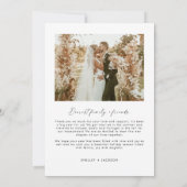 メリー&結婚したHoliday Christmas Card, Arch Photo 招待状 (裏面)