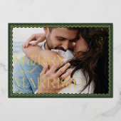 メリー&結婚したWavyの結婚写真 箔シーズンカード (正面)