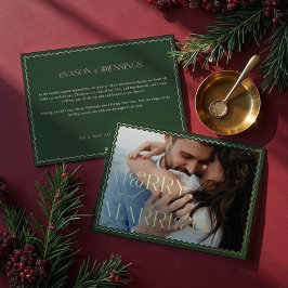 メリー&結婚したWavyの結婚写真 箔シーズンカード