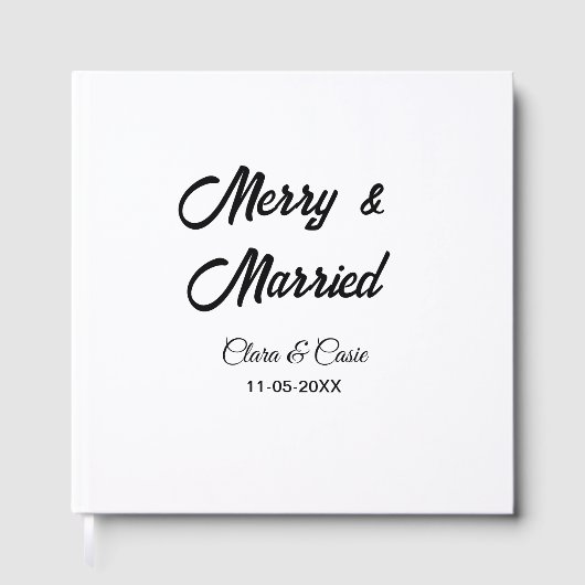 メリー 結婚 名前 結婚記念日 ホリデー ゲストブック (正面)