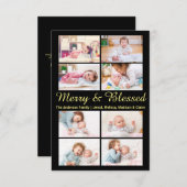 メリー&賛美8枚–3 x 5クリスマスカード 招待状 (正面/裏面)