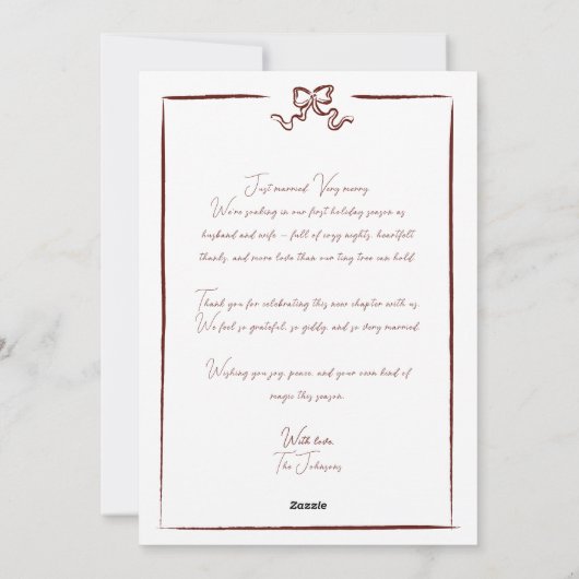 メリー&赤結婚した手引き弓の新式 シーズンカード (裏面)