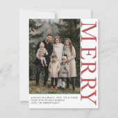 メリー!1枚，白，赤，緑，クラシック シーズンカード (正面)