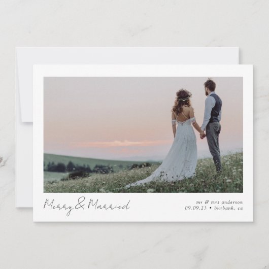 メリー & 2結婚した写真の書結婚道 シーズンカード (正面)