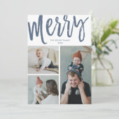 メリー、3枚の写真、文字/背面の写真、青 シーズンカード (スタンド正面)