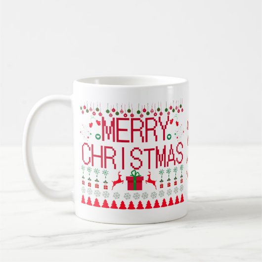メリー "All I Got For Christmas" アグリースウェター コーヒーマグカップ (左)