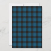 メリー | Blue Buffalo Plaid Vertical Photo Holiday 招待状 (裏面)