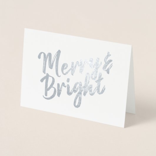 メリー&Brightスクリプ絵を描トデザイン 箔カード (正面)