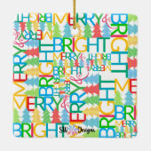 メリー&Brightフォトオーナメント セラミックオーナメント (裏面)