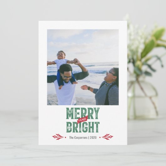 メリー & Brightヴィンテージ素朴2枚の写真 シーズンカード (スタンド正面)