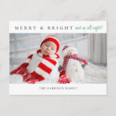 メリー&Bright Birth Announcement Photosはがき シーズンポストカード (正面)