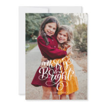 メリー&Bright Christmasフォトカード