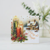 メリー&Bright Christmas Card シーズンカード (スタンド正面)