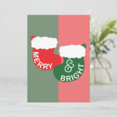 メリー&Bright Christmas Card シーズンカード (スタンド正面)