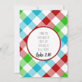 メリー& Bright Christmas Light Photo Christmas Card 案内状 (裏面)