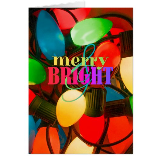 メリー&Bright Christmas Lights – はがき (正面)