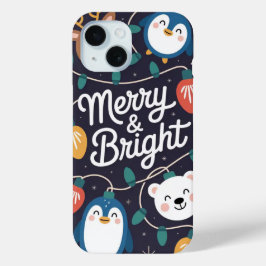 メリー&Bright Christmas Lights iPhone / iPadケース iPhone 15ケース