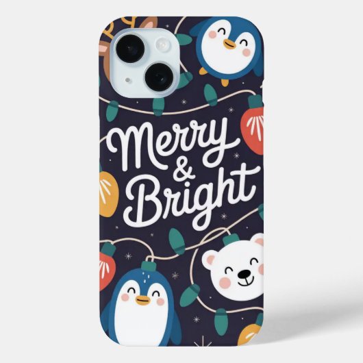 メリー&Bright Christmas Lights iPhone / iPadケース Case-Mate iPhoneケース (裏面)