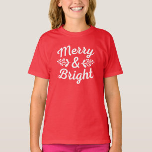 メリー&Bright Christmas Tシャツ