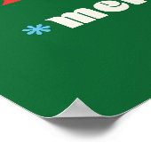 メリー&Bright Christmas Tree Gift ポスター (角)