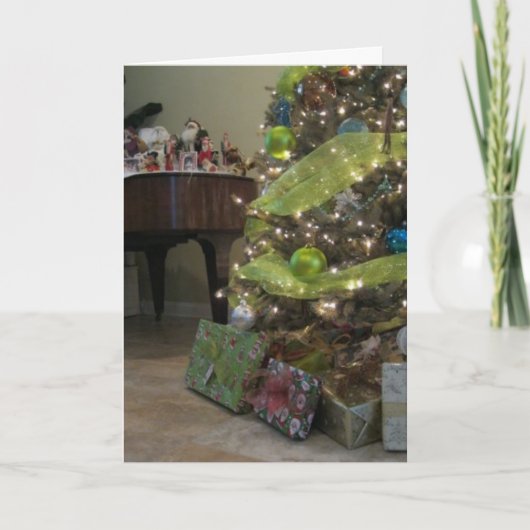 「メリー& Bright Crismas」 – グリーティングカード シーズンカード (正面)