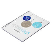 メリー & Bright HolidayオーナメントJournalノートブック ノートブック (左側)