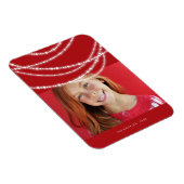 メリー&Bright Lightsクリスマスきらめく写真 マグネット (右側)