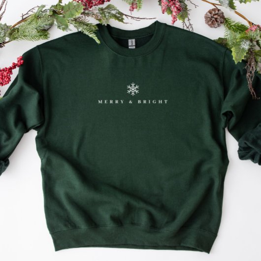 メリー&Bright Minimalist Christmas Sweatshirt スウェットシャツ