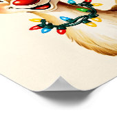 メリー & Bright Reindeerウォールアートプリントポスター ポスター (角)