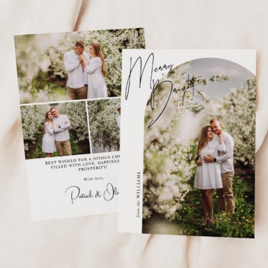 メリー + Bright Script Arch写真 シーズンカード