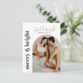 メリー&Bright To Be Parents Holiday Photo シーズンポストカード (スタンド正面)