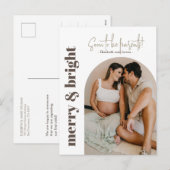 メリー&Bright To Be Parents Holiday Photo シーズンポストカード (正面/裏面)