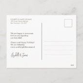 メリー&Bright To Be Parents Holiday Photo シーズンポストカード (裏面)