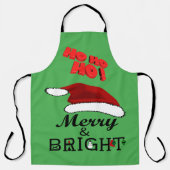 メリー&Bright with Santa Hat Christmas, ZSPG エプロン (正面)