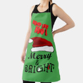 メリー&Bright with Santa Hat Christmas, ZSPG エプロン (インサイチュ)