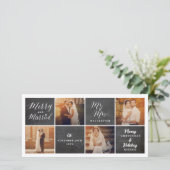 メリー&Chalkboard 4結婚したフォトコラージュ結婚ズ シーズンカード (スタンド正面)