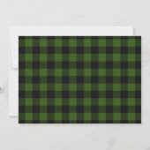 メリー | Green Buffalo Plaidフォトホリデー 招待状 (裏面)