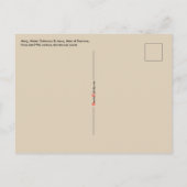 メリー， Mater Doorsa & Jesus, Ecce Homo ポストカード (裏面)