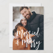 メリー&merried, newlyweds holiday photonote card ノートカード (正面)