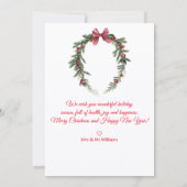 メリー&merried, newlyweds holiday photonote card ノートカード (裏面)